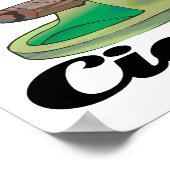 葉巻信じを吸う ポスター (角)