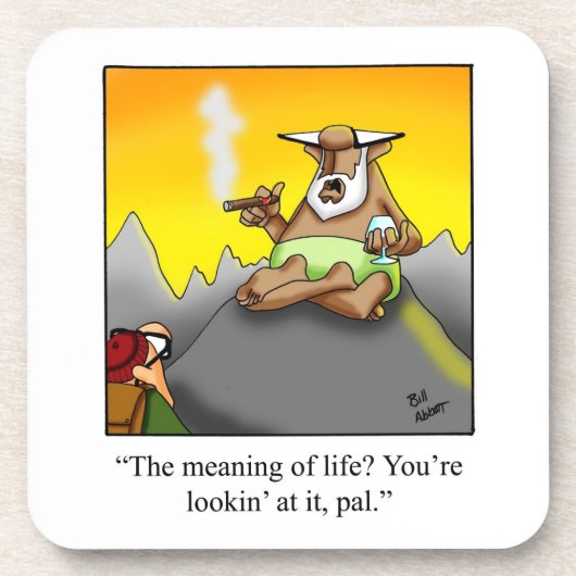 葉巻及びスコッチユーモアコースターセット コースター (正面)