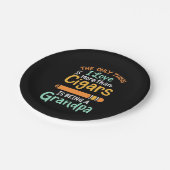 葉巻好き |このじいちゃんは葉巻が大好き ペーパープレート (アングル)