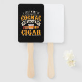 葉巻好き |コニャックと葉巻を吸う ハンドファン (正面&裏面)