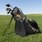 葉巻好き |バーボン魔法ブラウン ゴルフタオル (グリーン)