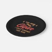 葉巻好き |君もしは葉巻だった ペーパープレート (アングル)