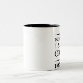 葉巻愛好家の贈り物、葉巻を吸うのが私のやることだ ツートーンマグカップ (中央)