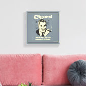 葉巻：もはや朝食ではない キャンバスプリント (インサイチュ (リビング))