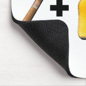 葉巻+ビール=幸せ マウスパッド (コーナー)