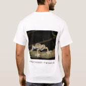 葉後につかれたヤモリ Tシャツ (裏面)