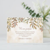 葉悔やみや弔慰サンキューカード サンキューカード (スタンド正面)