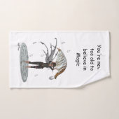 葉手拭い付き男の子の雨妖精 ハンドタオル (ハンドタオル)