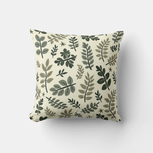 葉投げ クッション (正面)