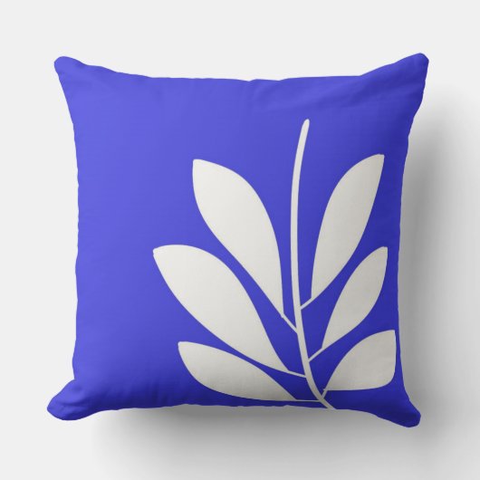 葉抽象芸術 クッション (正面)