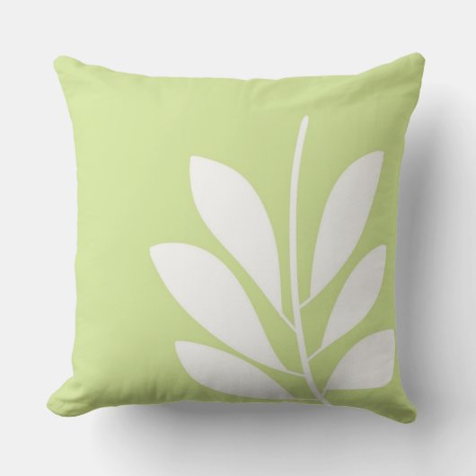 葉抽象芸術 クッション (正面)