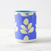 葉抽象芸術 ツートーンマグカップ (中央)