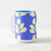 葉抽象芸術 ツートーンマグカップ (正面左)