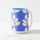葉抽象芸術 ツートーンマグカップ (正面右)