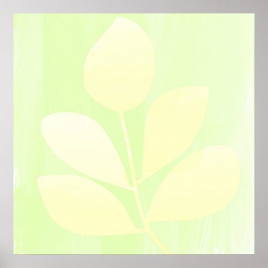 葉抽象芸術 ポスター (正面)
