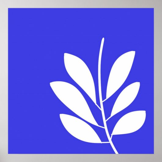 葉抽象芸術 ポスター (正面)