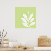 葉抽象芸術 ポスター (キッチン)