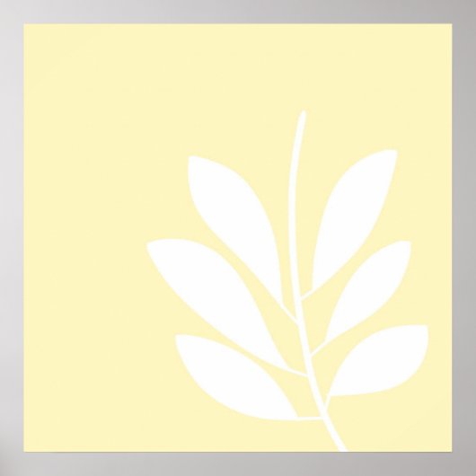 葉抽象芸術 ポスター (正面)