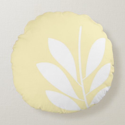 葉抽象芸術 ラウンドクッション (正面)