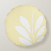 葉抽象芸術 ラウンドクッション (裏面)