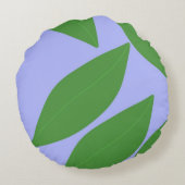 葉抽象芸術 ラウンドクッション (裏面)