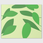 葉抽象芸術 ラッピングペーパー (フラット)