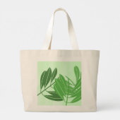 葉抽象芸術 ラージトートバッグ (裏面)