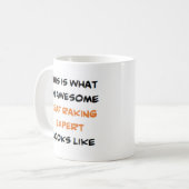 葉掻きの専門家素晴らし コーヒーマグカップ (正面左)