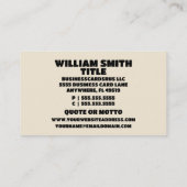 葉掻き 名刺 (裏面)