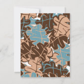 葉散らばる! 招待状 (裏面)