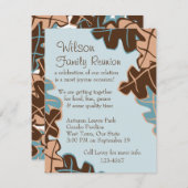 葉散らばる! 招待状 (正面/裏面)