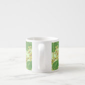 葉日本のフローラ植物絵柄 エスプレッソカップ (裏面)