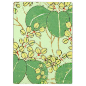 葉日本のフローラ植物絵柄 クリップボード (裏面)