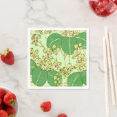 葉日本のフローラ植物絵柄 スタンダードカクテルナプキン (インサイチュ)