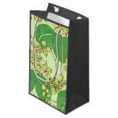 葉日本のフローラ植物絵柄 スモールペーパーバッグ (正面アングル)