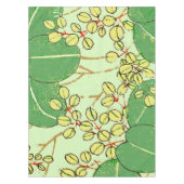 葉日本のフローラ植物絵柄 テーブルクロス (正面)