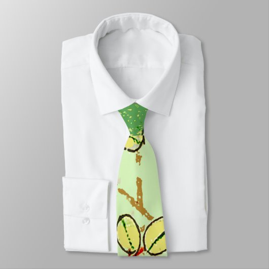 葉日本のフローラ植物絵柄 ネクタイ (タイ)