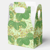 葉日本のフローラ植物絵柄 フェイバーボックス (オープン)