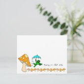 葉書かえるリブビットキノコ ポストカード (スタンド正面)