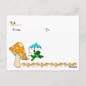 葉書かえるリブビットキノコ ポストカード (裏面)