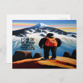 葉書なら全部書けるやる気を起こさせる ポストカード (正面/裏面)