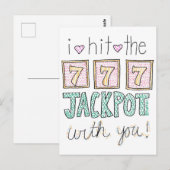 葉書に大当たりだ ポストカード (正面/裏面)