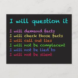 葉書に疑問を呈す ポストカード