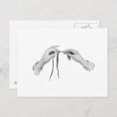 葉書のクロシェ手ヴィンテージ ポストカード (正面/裏面)