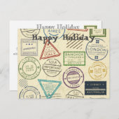 葉書の休日の切手 シーズンポストカード (正面/裏面)