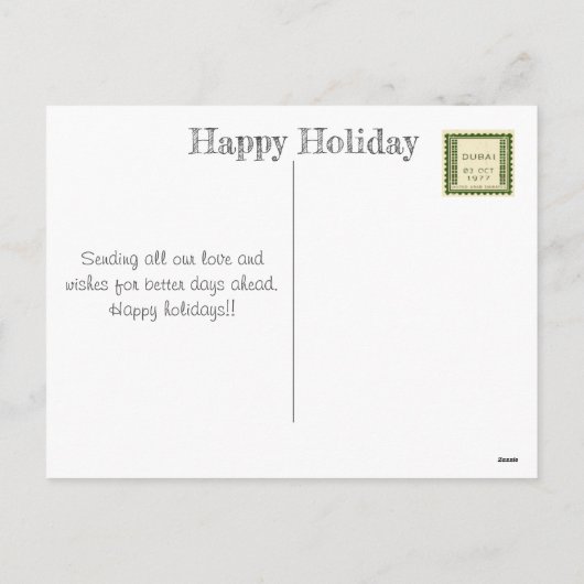 葉書の休日の切手 シーズンポストカード (裏面)