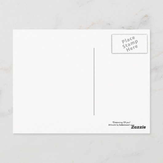 葉書の夢 ポストカード (裏面)