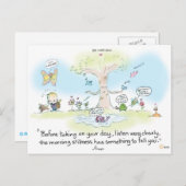 葉書の朝の静止 ポストカード (正面/裏面)