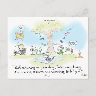 葉書の朝の静止 ポストカード