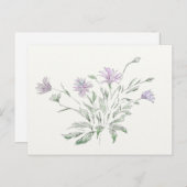 葉書の水彩花 ポストカード (正面/裏面)